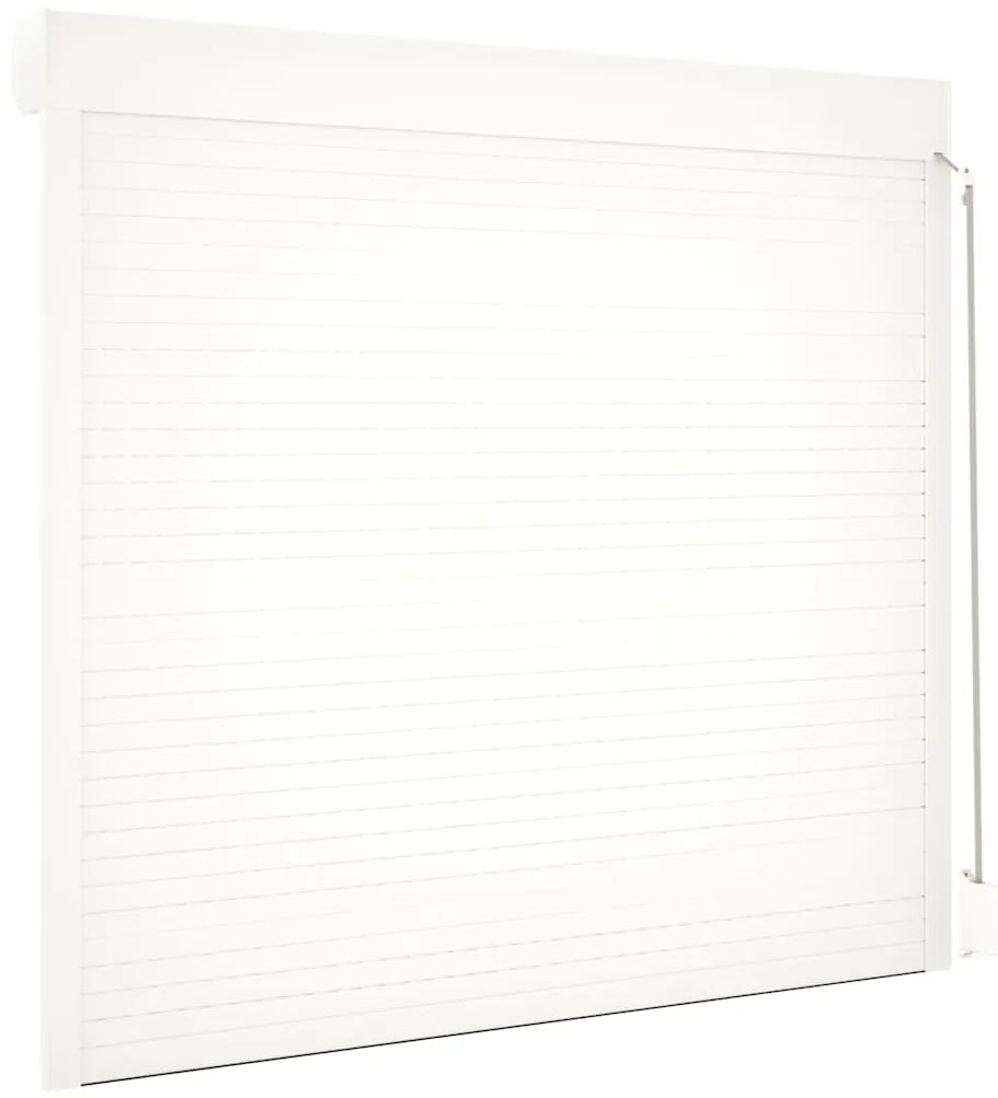 Persiana de enrolar em alumínio 160x150 cm branco