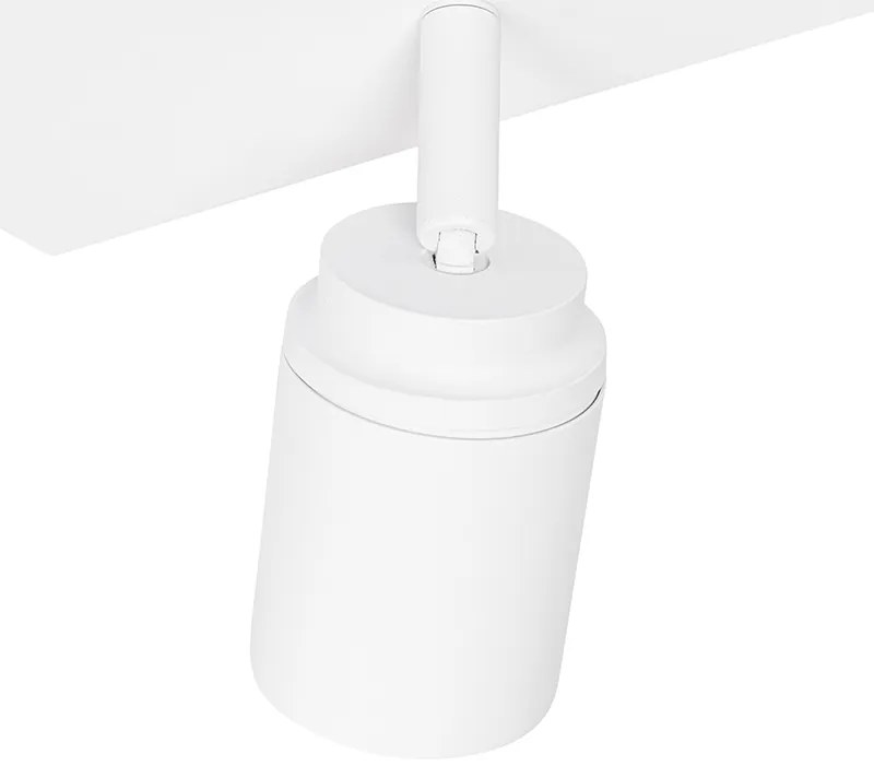 LED Foco de casa de banho inteligente branco quadrado 3 luzes IP44 incl. 3 Wifi GU10 50mm - Ducha Moderno