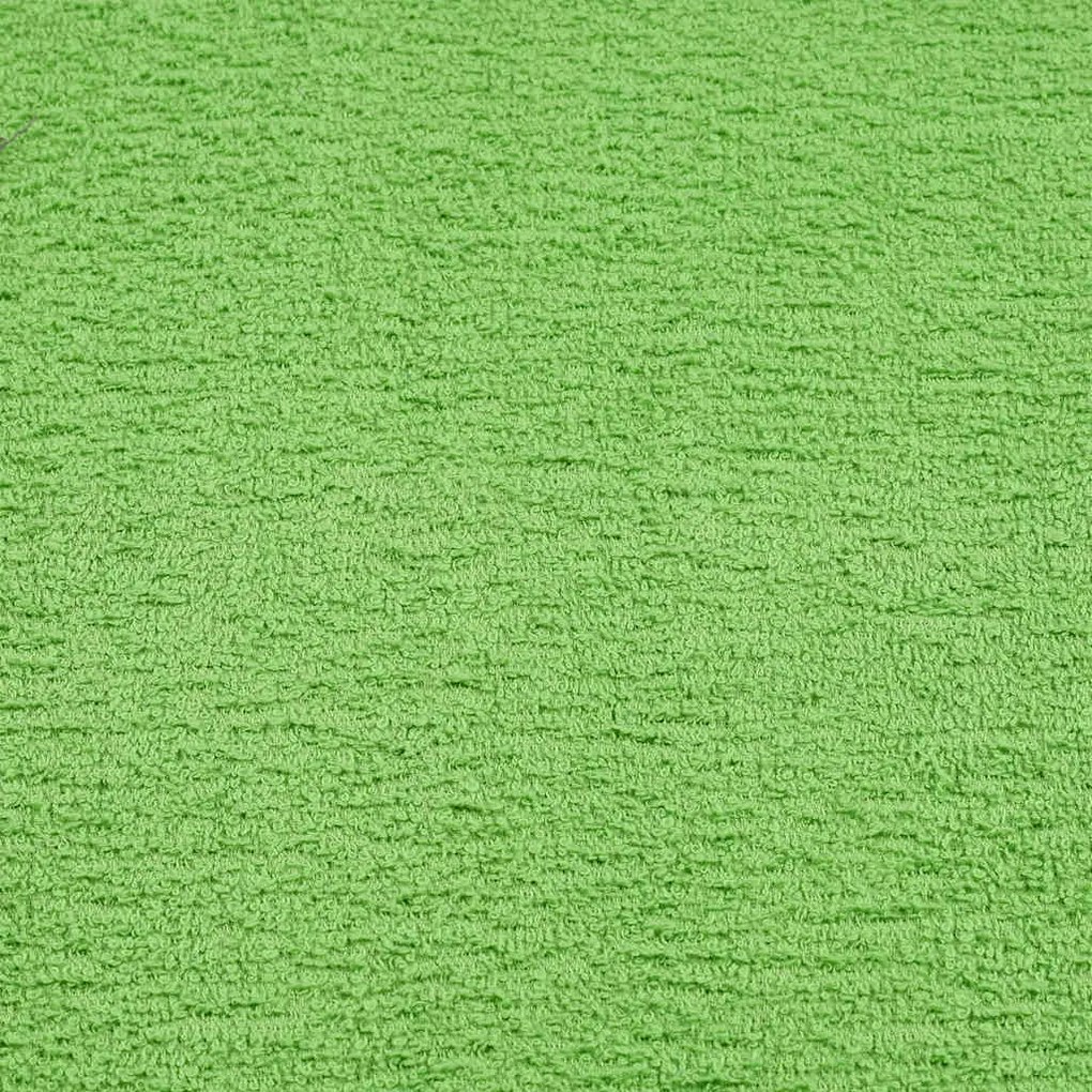 Toalhas banho 10 pcs 100x150 cm 360 gsm 100% algodão verde maça