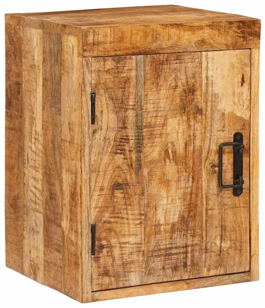 vidaXL Mesa-de-cabeceira Castanho Madeira de manga maciça