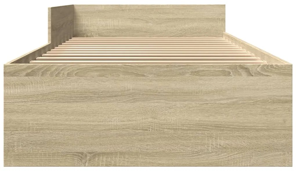 Estrutura cama s/ colchão derivados de madeira carvalho sonoma