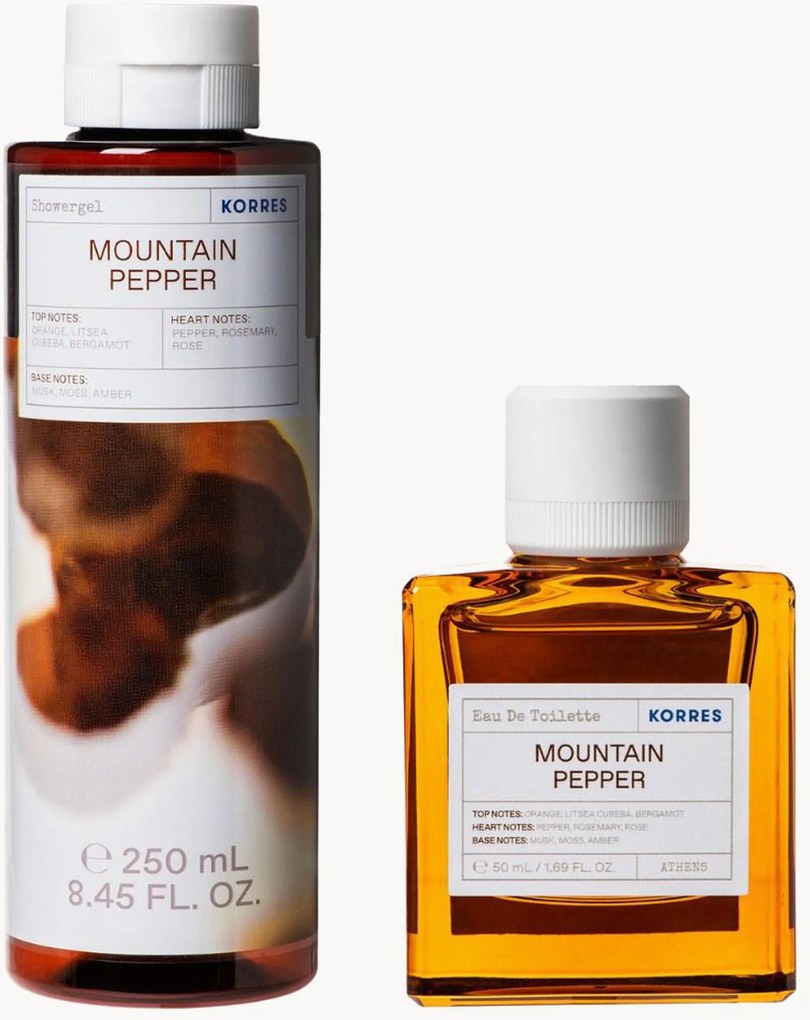 Conjunto de fragrâncias para homem Mountain Pepper (amadeirado, fougère), conjunto de 2