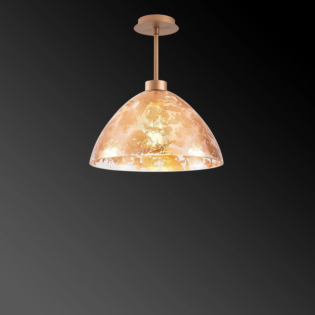 Candeeiro de Teto Bergama – Cobre – Diâmetro 34 cm