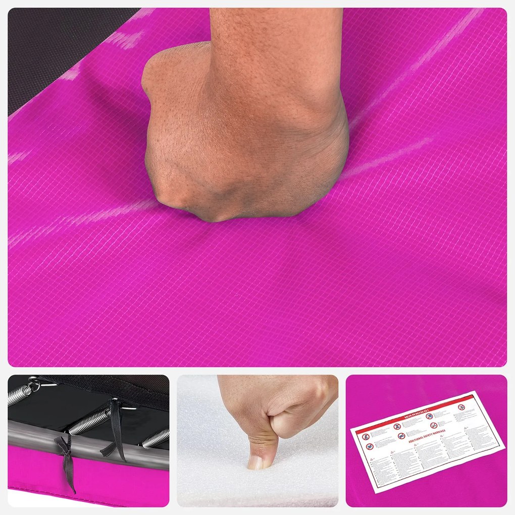 Cobertura do bordo do trampolim Ø 305 cm Rosa