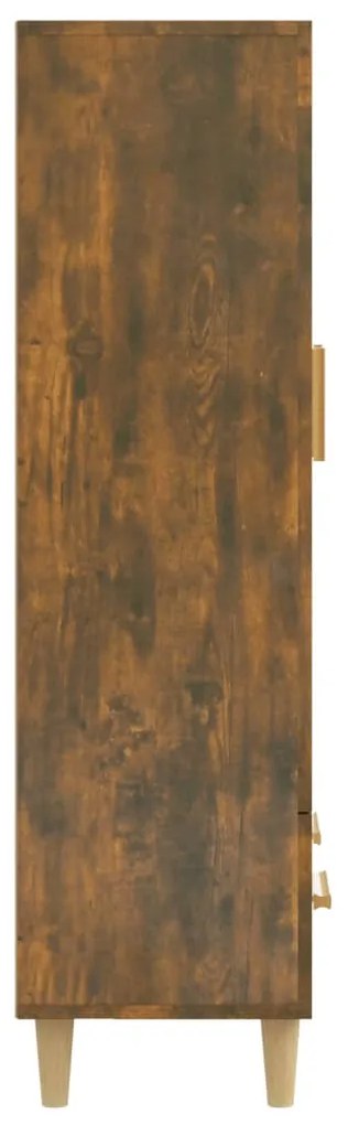 Armário alto 70x31x115 cm madeira processada carvalho fumado