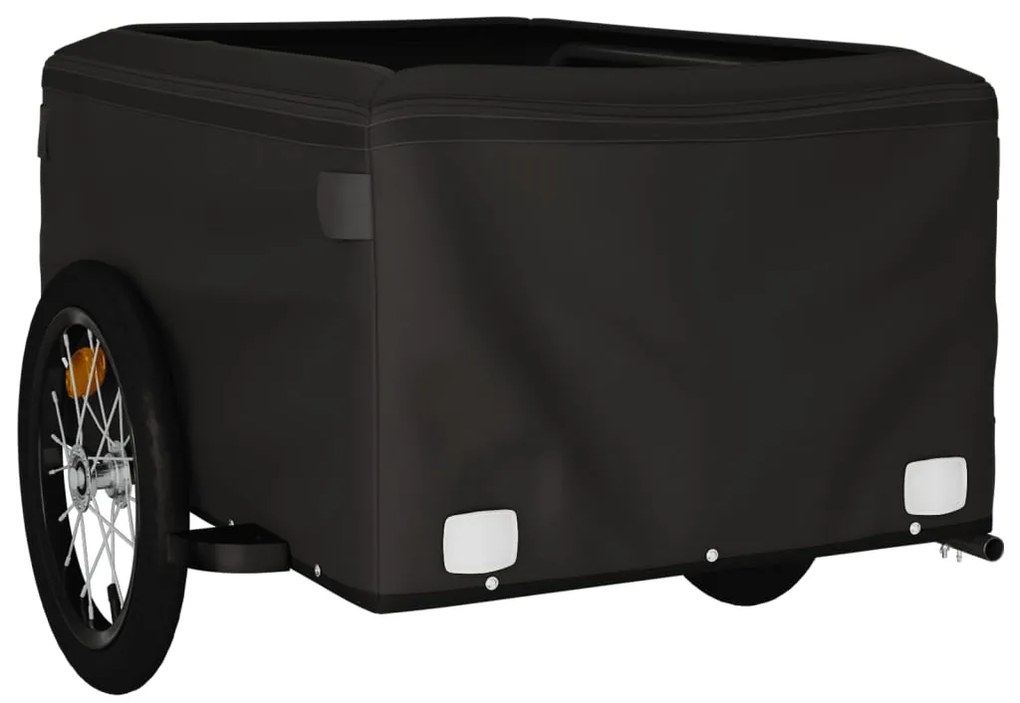 Reboque para bicicleta 45 kg ferro preto e verde