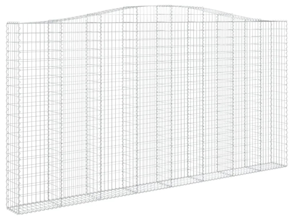 Cestos gabião arqueados 3pcs 400x30x200/220cm ferro galvanizado