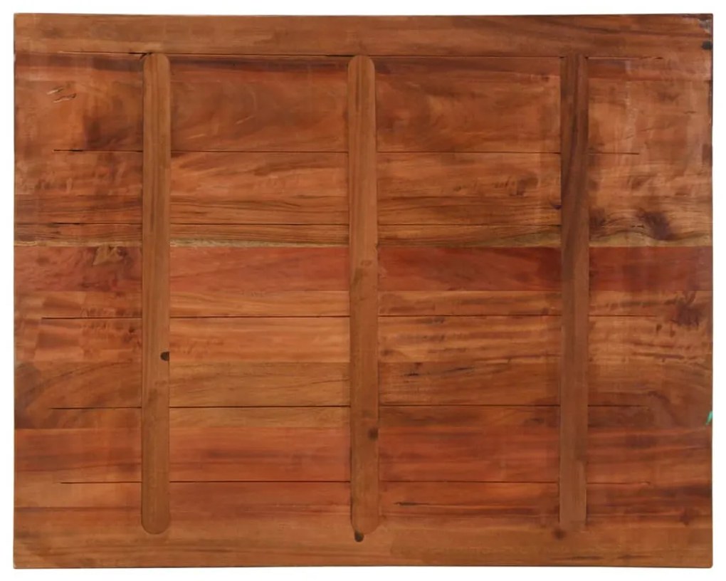 Tampo de mesa retangular 100x80x2,5cm madeira recuperada maciça