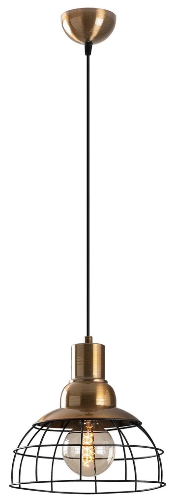 Candeeiro de Teto Wire – Preto – 28 x 28 cm