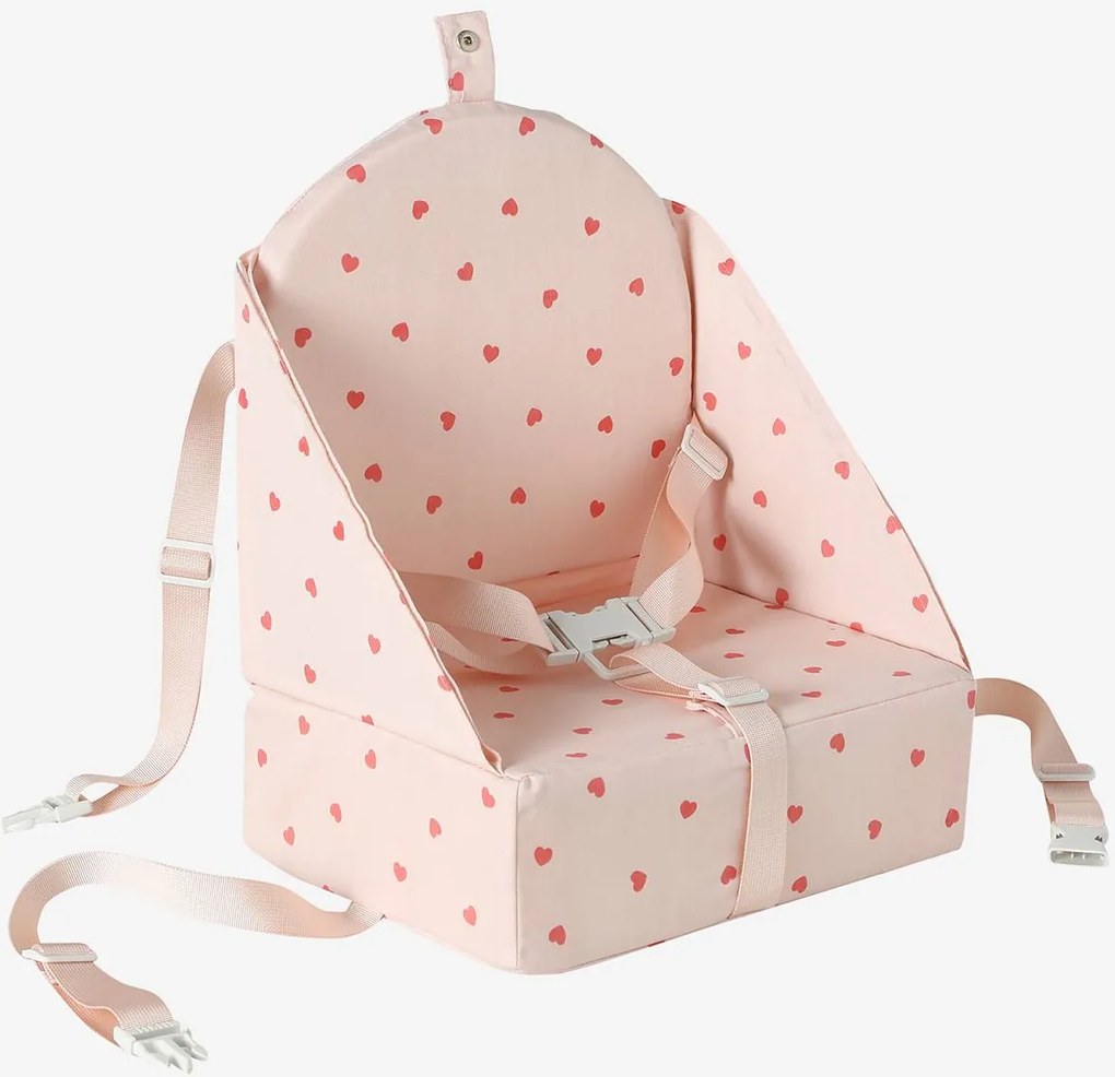 Assento elevatório para cadeira rosa-pálido