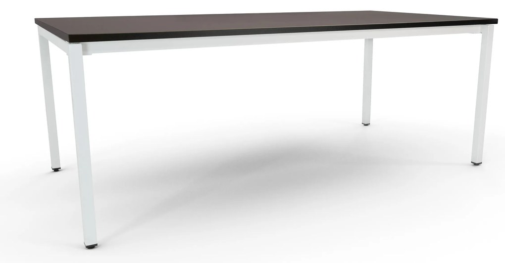 Mesas de Reuniões 2400x1200mm Alfa Branco/Wengué