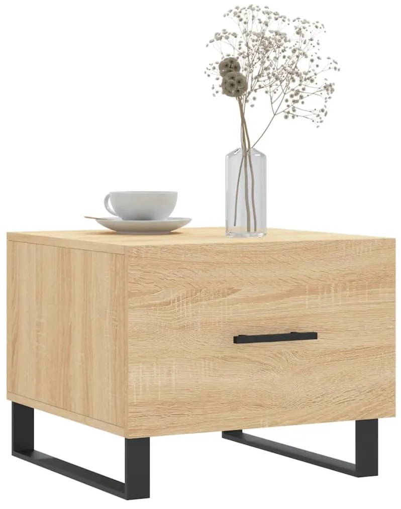 Mesas de centro 2 pcs 50x50x40cm deriv. madeira carvalho sonoma