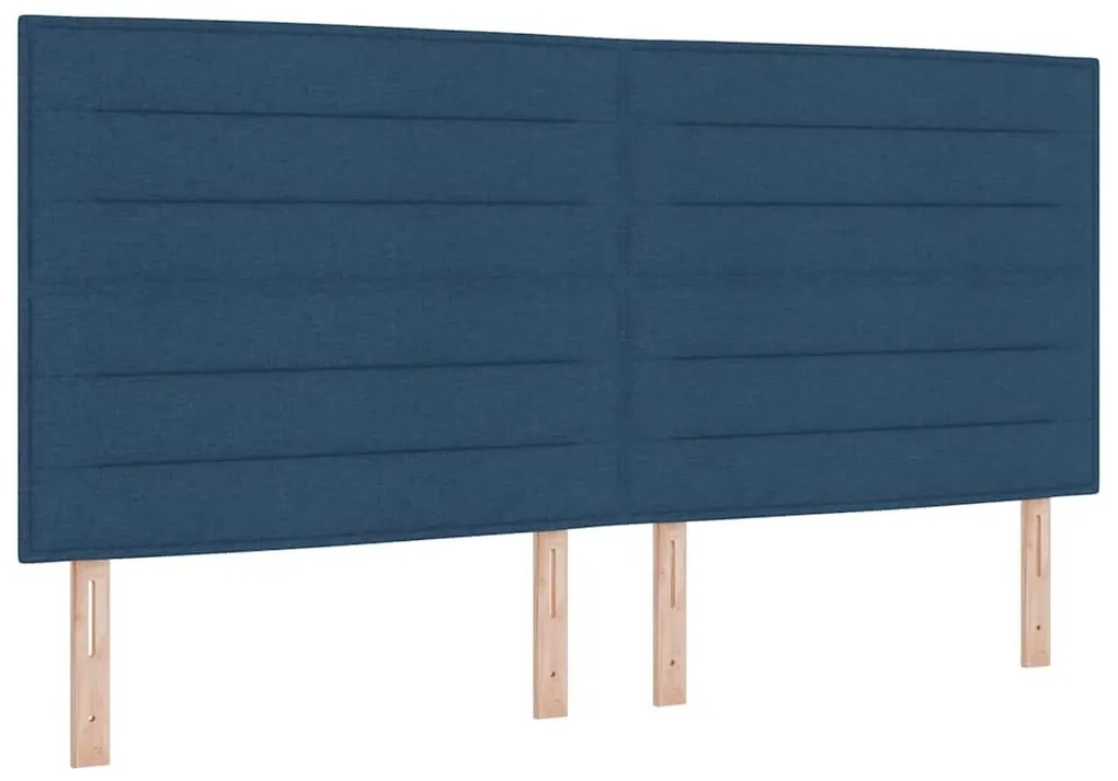 Cabeceira Design Lines Azul 200 cm Tecido