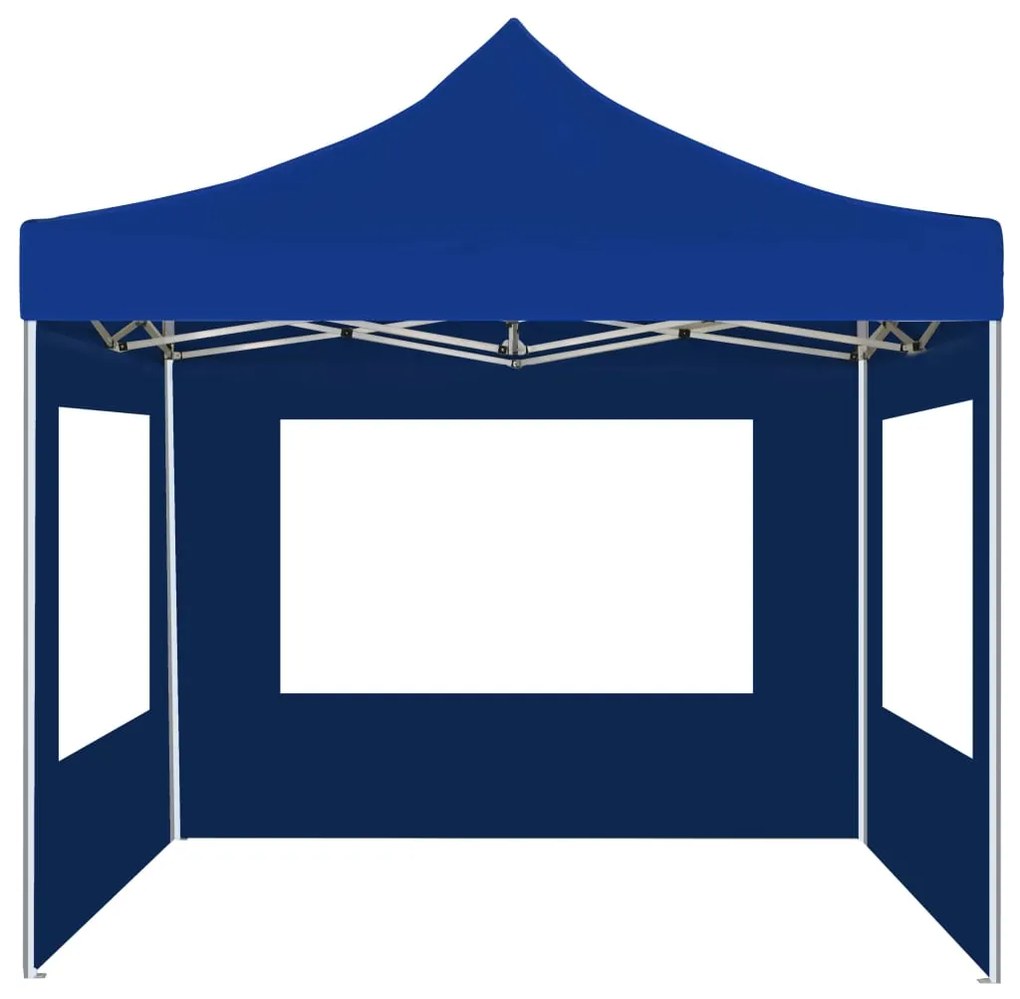 Tenda dobrável profissional com paredes alumínio 2x2 m azul