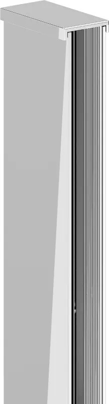 Mexen calha de parede para divisória de chuveiro 8 mm, cromado - 800-00-01