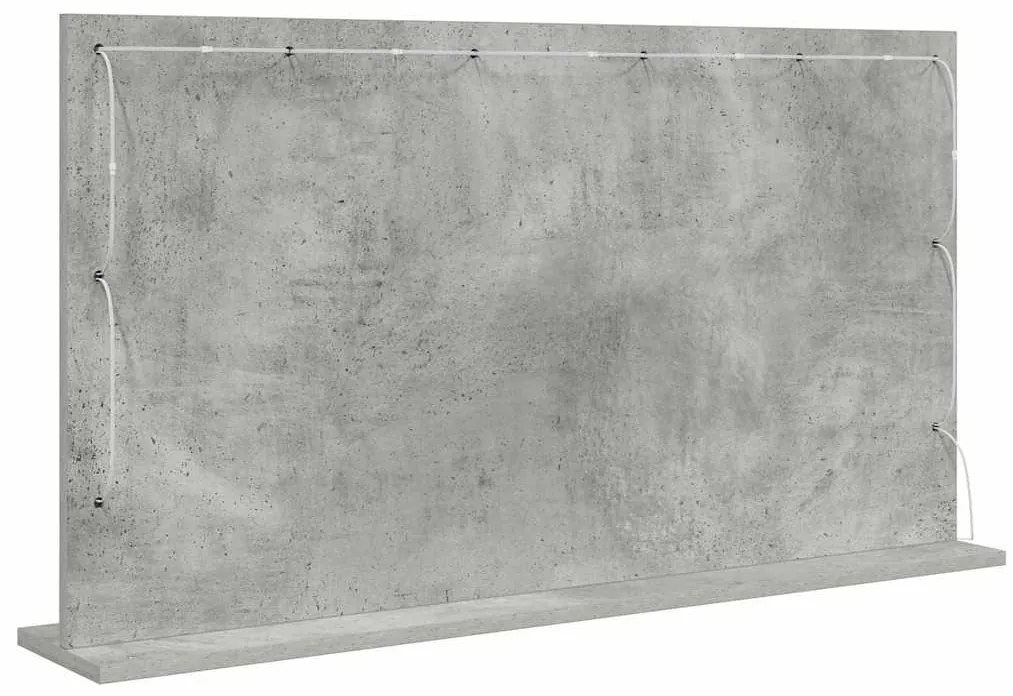 Espelho de Vaidade Cinza betão Betão 100 x 55 x 18 cm Espelho