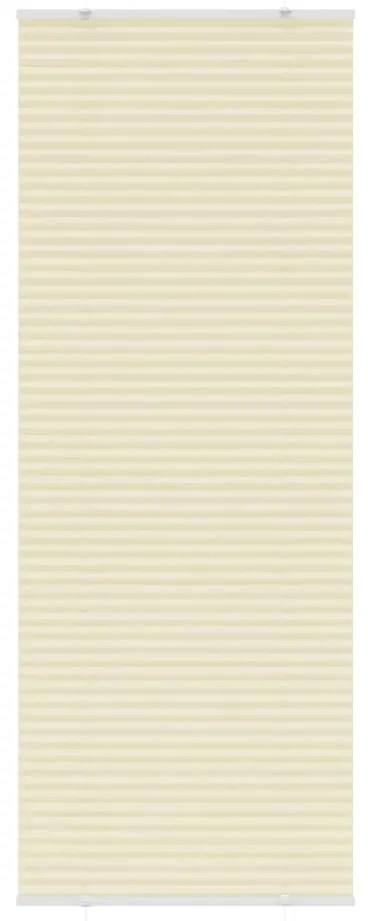 vidaXL Creme Plissada Cega 70x200 cm Largura Tecido 69,4 cm Poliéster