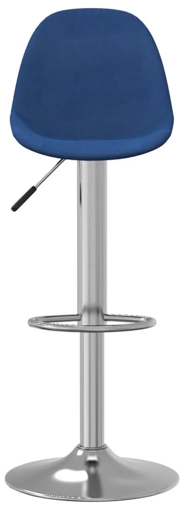 Bancos de bar 2 pcs tecido azul