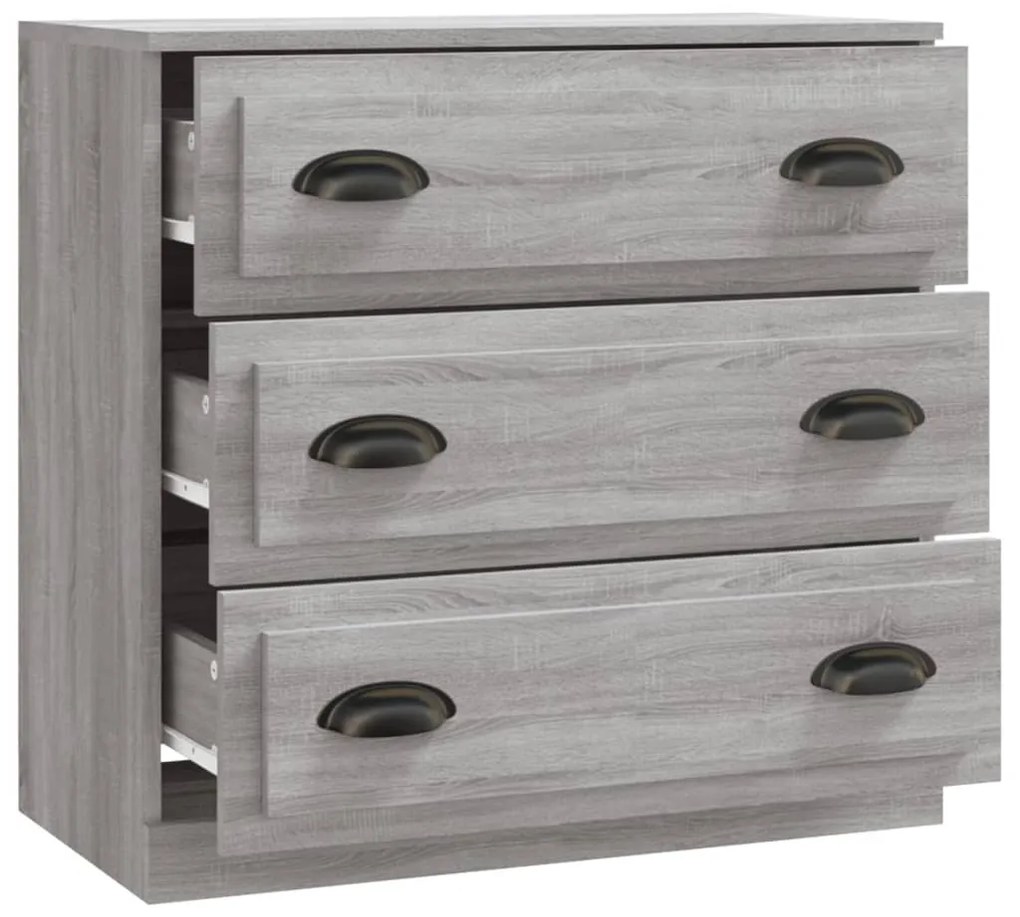 Aparador 70x35,5x67,5 cm derivados de madeira cinzento sonoma
