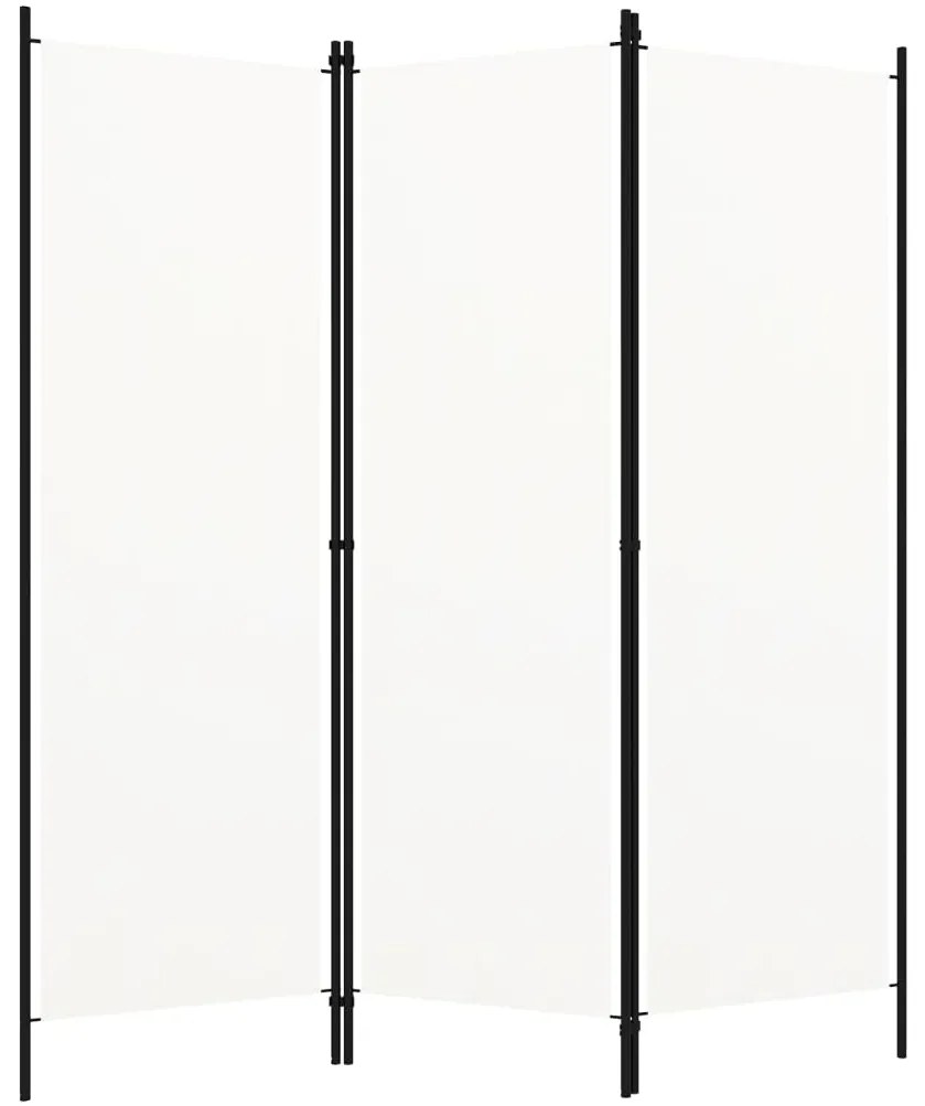 Divisória de quarto com 3 painéis 150x180 cm branco