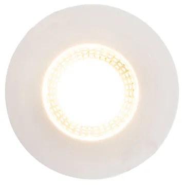 LED Conjunto de 5 focos embutidos brancos reguláveis em 3 níveis - Ulo Moderno