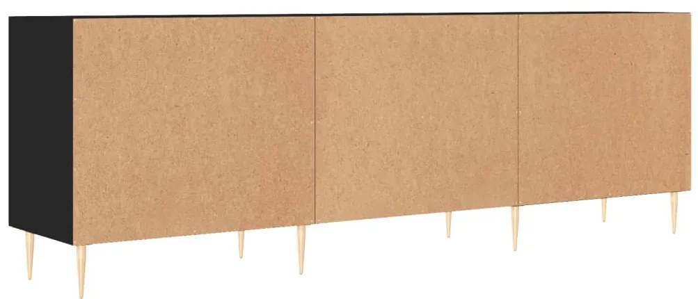 Móvel para TV 150x30x50 cm derivados de madeira preto