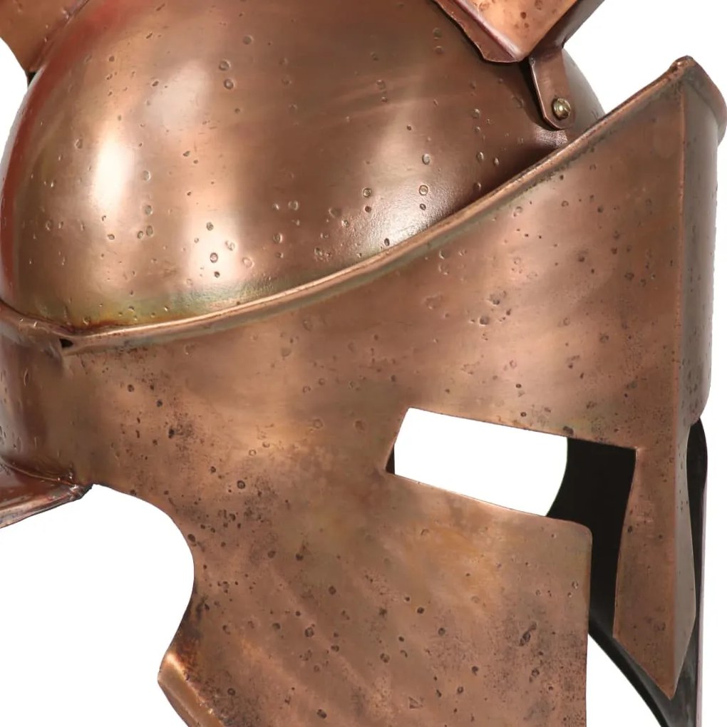 Capacete de soldado grego réplica LARP aço cor cobre