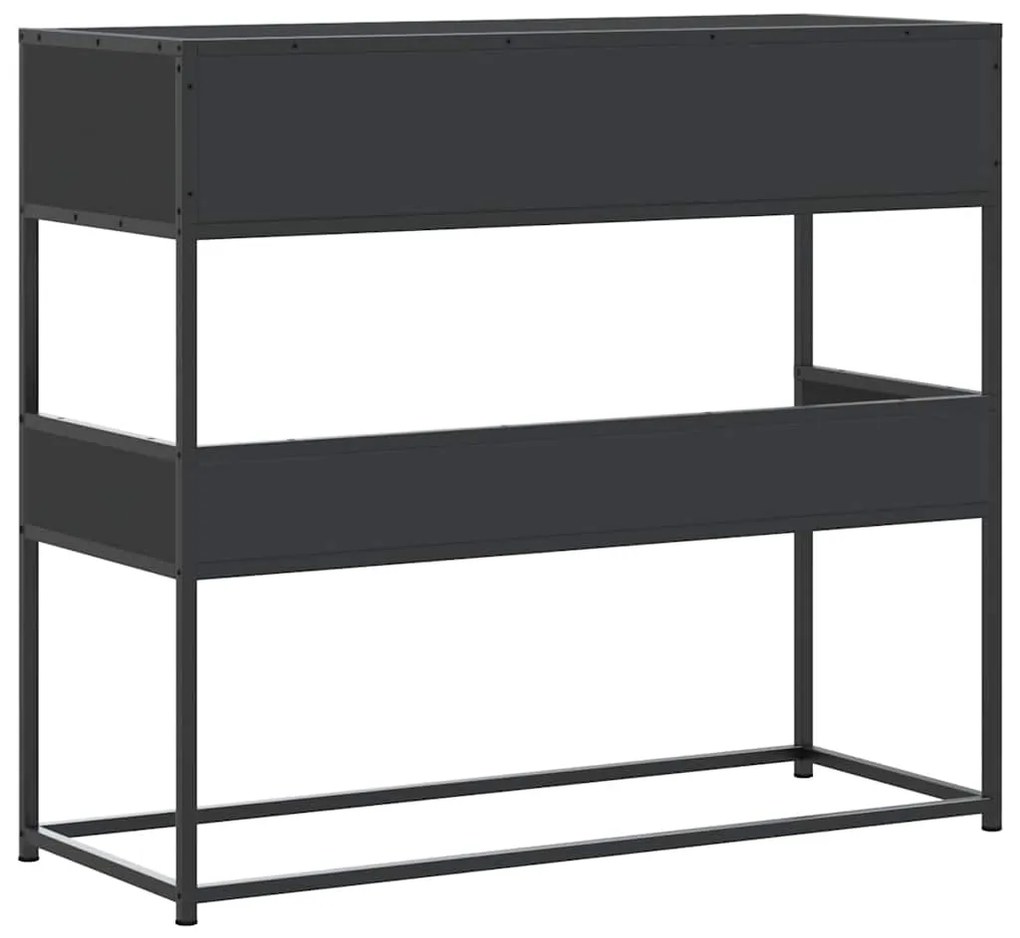 Mesa consola 90x35x80 cm derivados de madeira preto