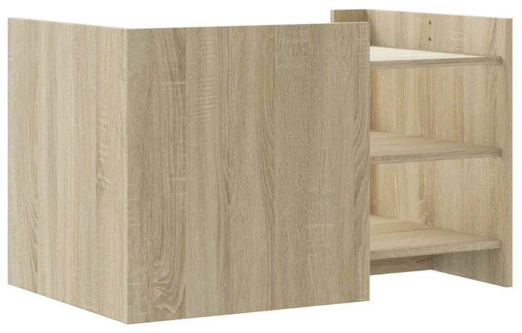 Mesa de centro 80x50x50 cm derivados de madeira carvalho sonoma