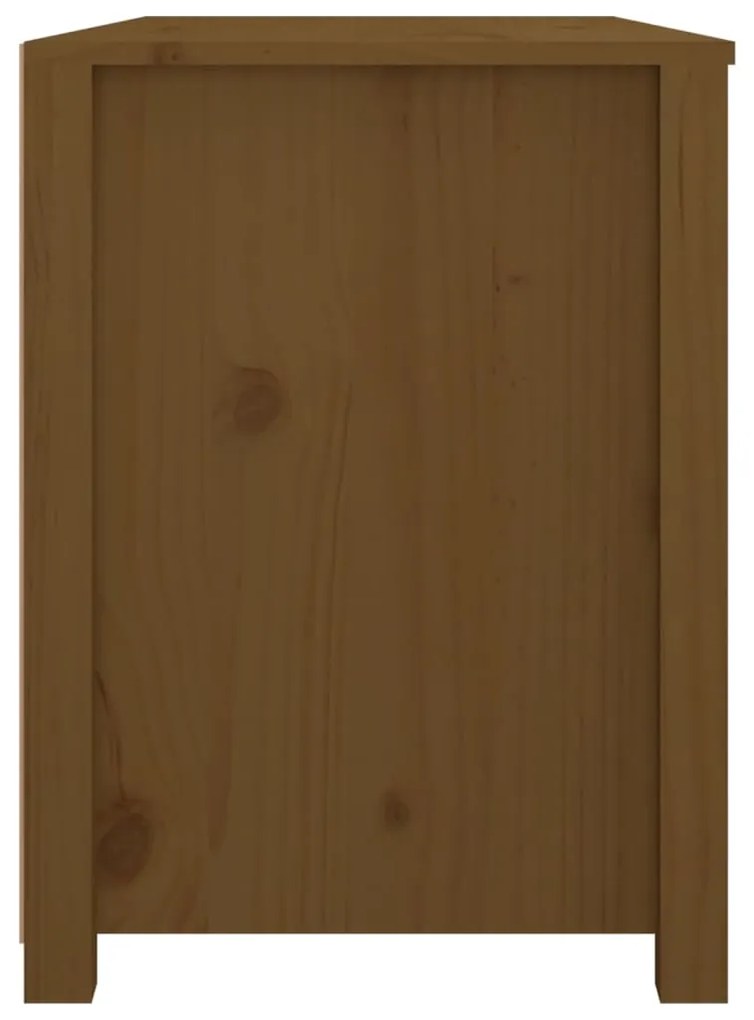 Armário de apoio 100x40x54 cm pinho maciço castanho mel