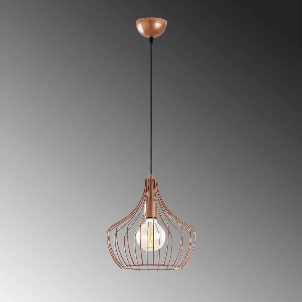 Candeeiro Suspenso Mezopotamya – Cobre – 27 cm x 126 cm