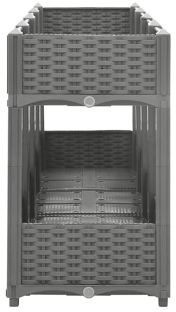 Canteiro elevado 160x40x71 cm polipropileno