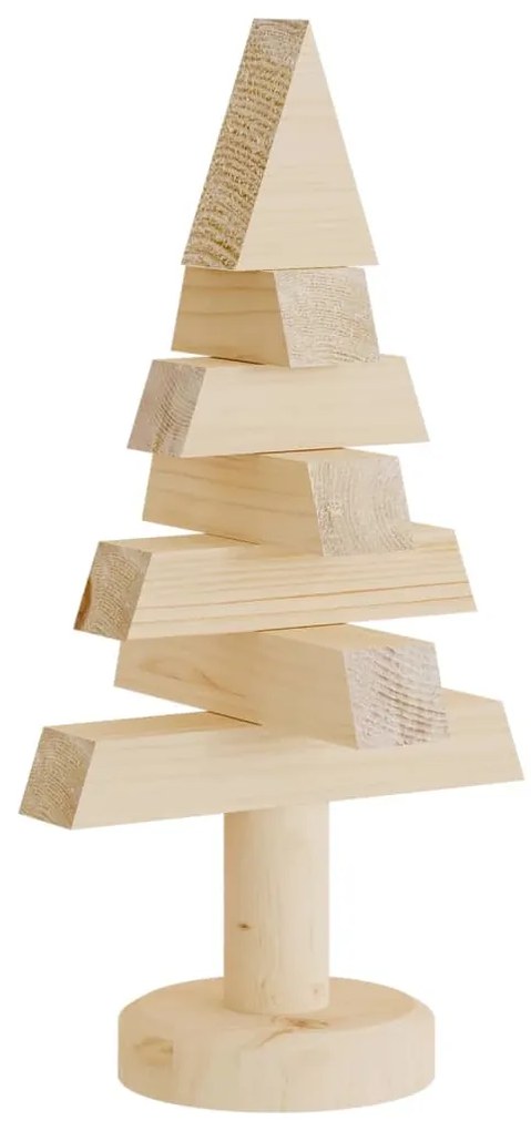 Árvores de Natal decorativas 2pcs 30 cm madeira de pinho maciça