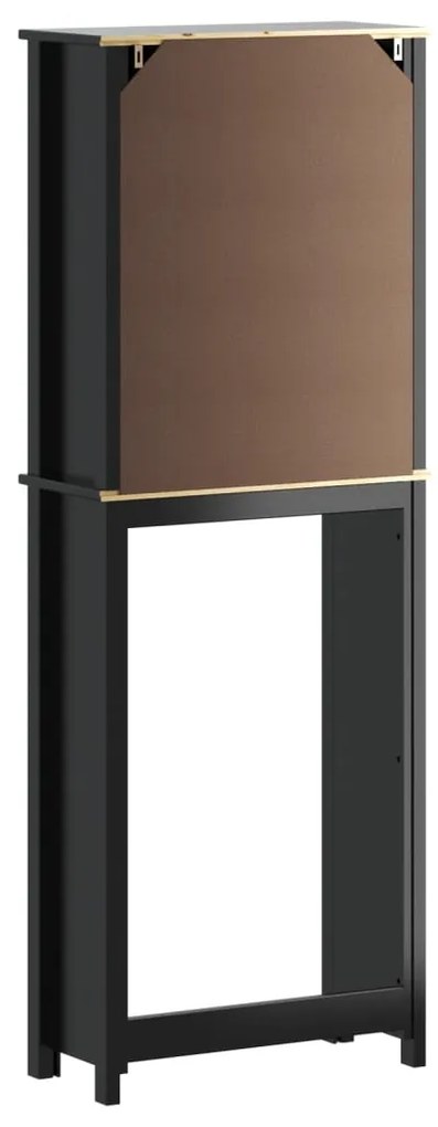 Móvel de sanita BERG 60x27x164,5 cm madeira maciça preto
