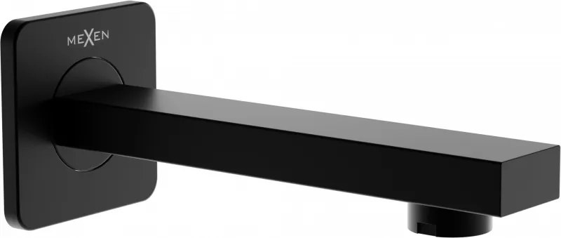 Mexen Cube bica de banheira de parede, preta - 79370-70