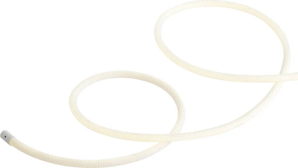 Cordão de luzes branco com ficha 3m incluindo LED regulável em Kelvin IP44 - Ropy