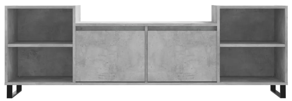 Móvel de TV 160x35x55 cm derivados de madeira cinzento cimento