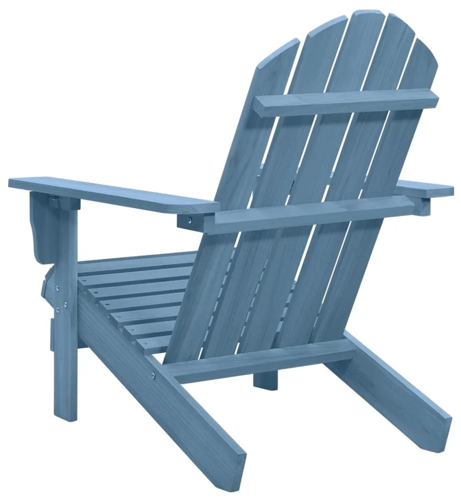 Cadeira Adirondack para jardim abeto maciço azul