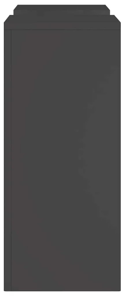 Suportes para Plantas Externos Pilar 2 pcs Preto 24x24x55 cm Aço