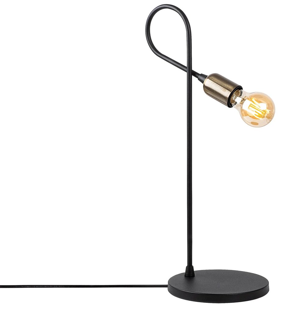 Candeeiro de Mesa Viraj – Preto – 18 x 27 cm