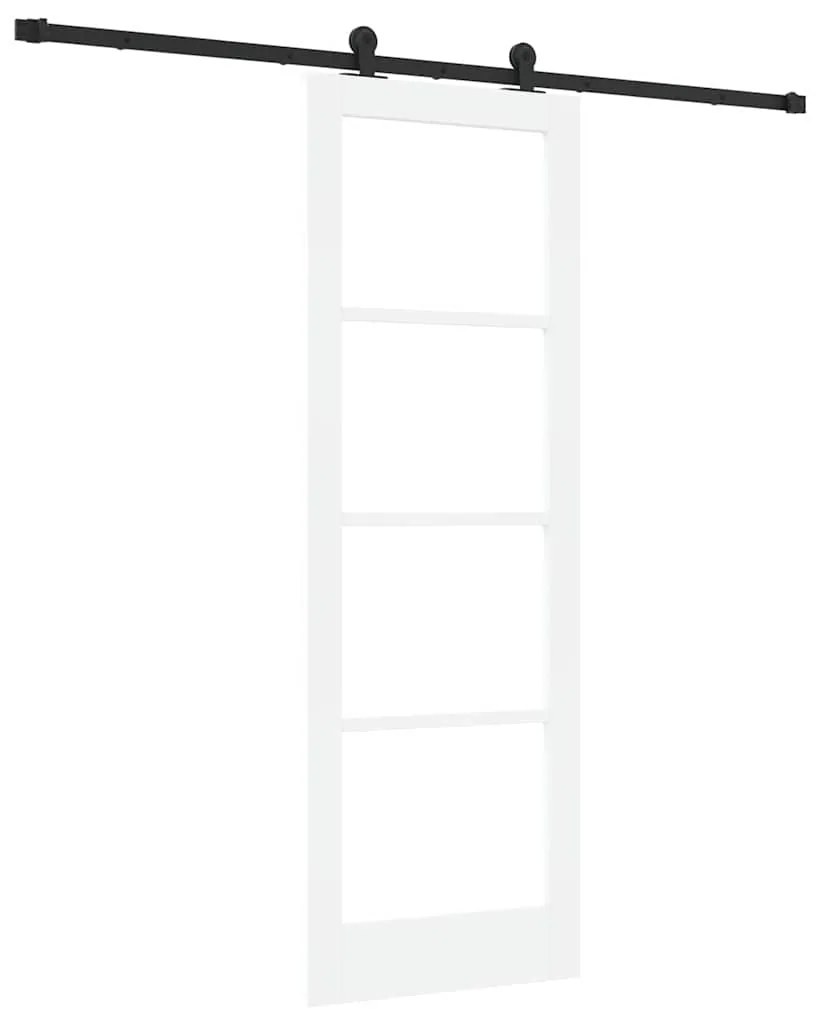 Porta Deslizante com Conjunto de Ferragens "ORKDAL" Branca 73.5x211 cm