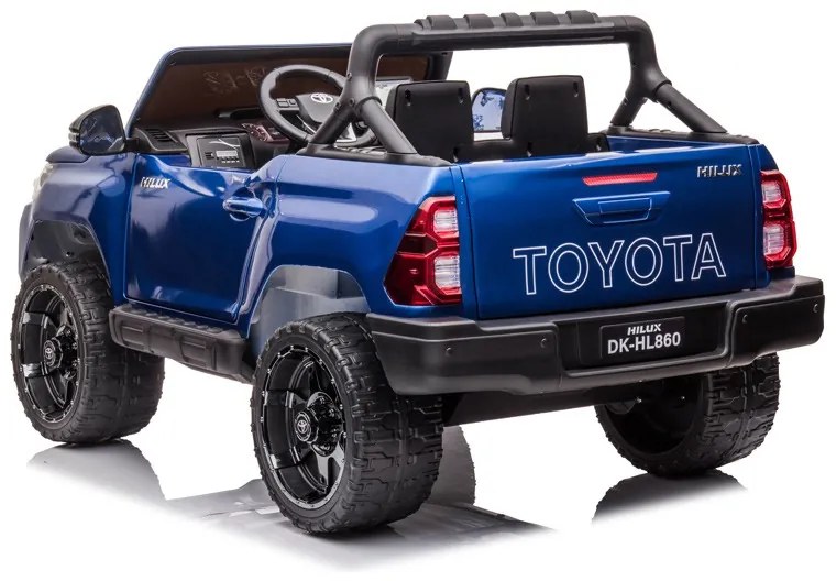 TOYOTA HILUX Carro Elétrico Infantil 24V 2 Lugares C/ MP4 Azul