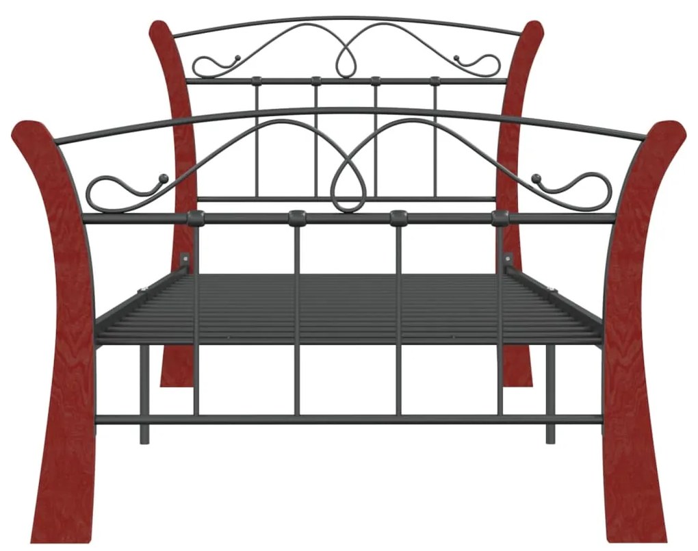 Estrutura de cama 90x200 cm metal preto