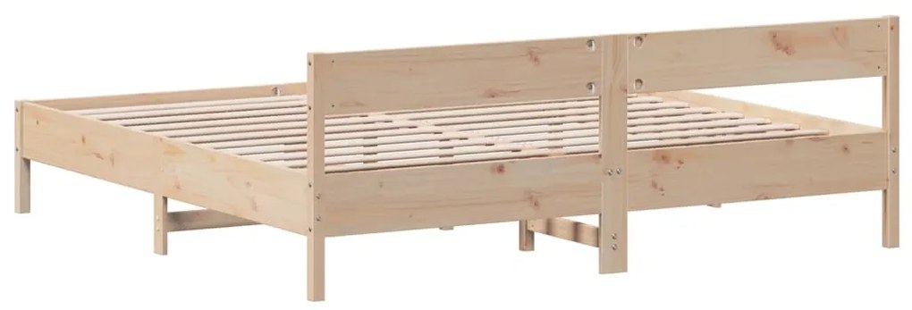 Cama sem colchão 180x200 cm madeira de pinho maciça