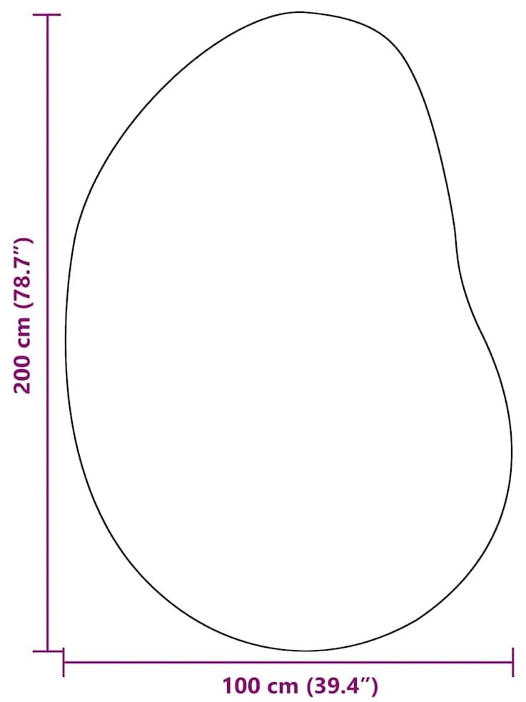Tapete Bege 100 x 200 cm Poliéster