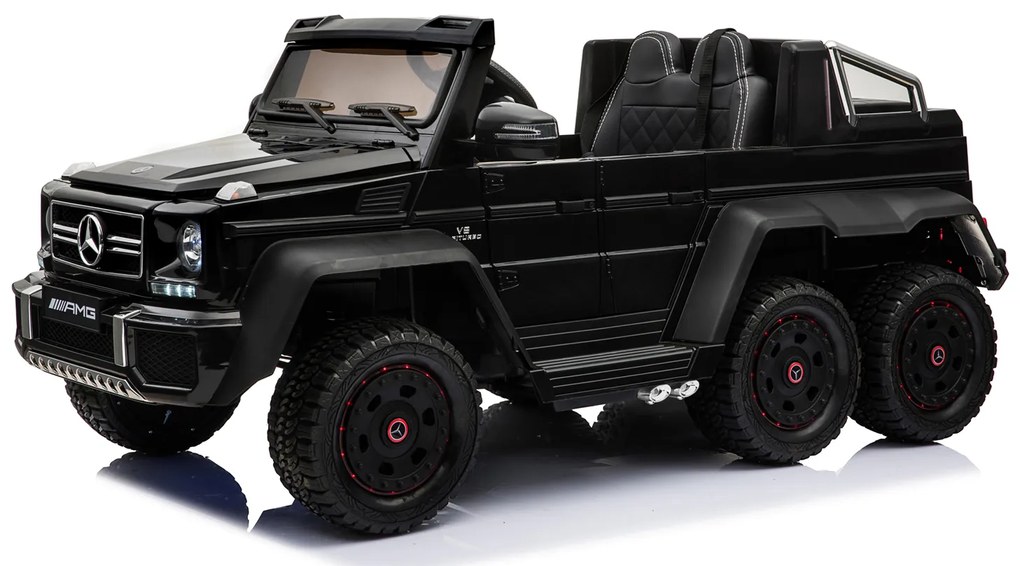 Carro elétrico para Crianças Mercedes-Benz G63 6X6, tela LCD, retroiluminação, 2,4 Ghz, 12V14AH, bateria removível, MOTOR 4 X, controle remoto, assent