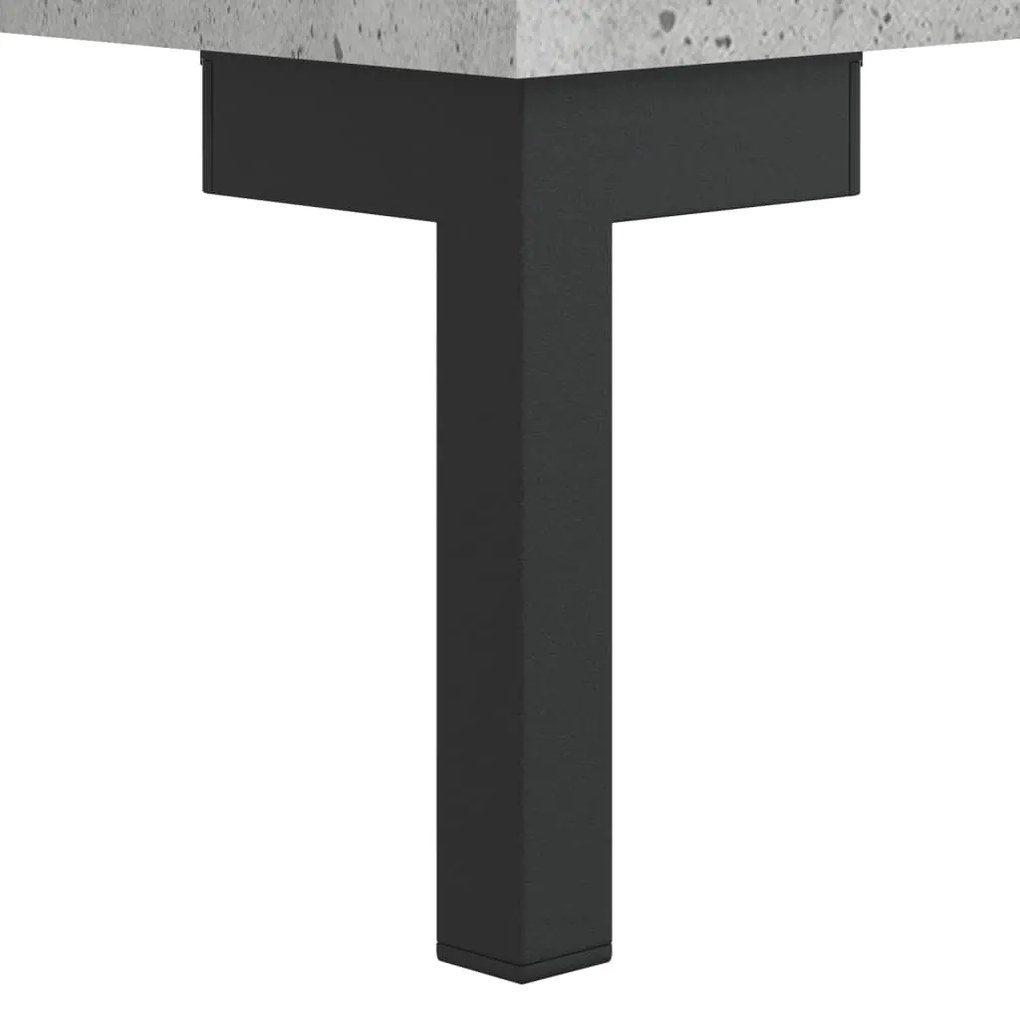 Móvel de TV 150x30x50 cm derivados de madeira cinza-cimento