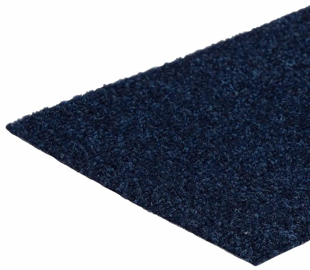 Tapetes de escada adesivos 30 pcs 76x20 cm retangular azul