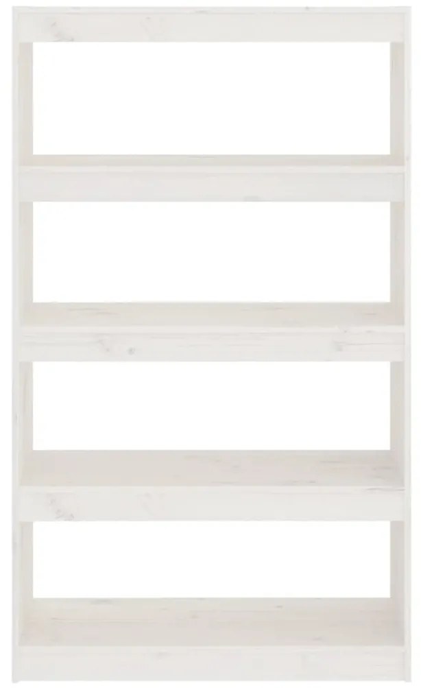Estante/divisória 80x30x135,5 cm madeira de pinho maciça branco