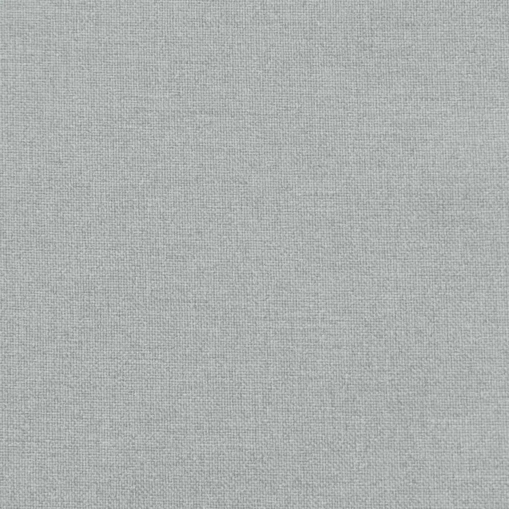 Almofadão banco jardim 180x50x7cm mesclado tecido cinza-claro